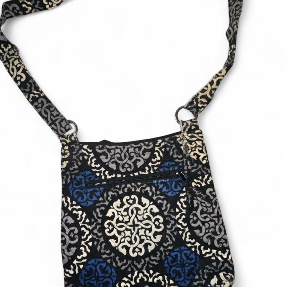 Vera Bradley Priscilla Pink Damask Quilted Crossbody Mailbag